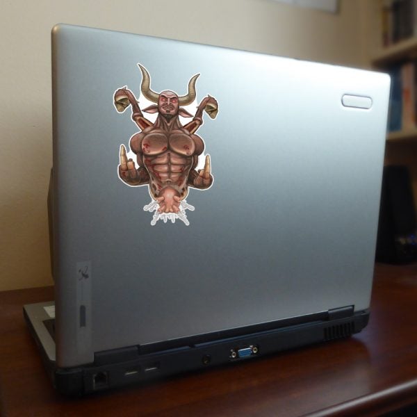 NEW Madcow MikeJ Vinyl Sticker - Running With Scissors