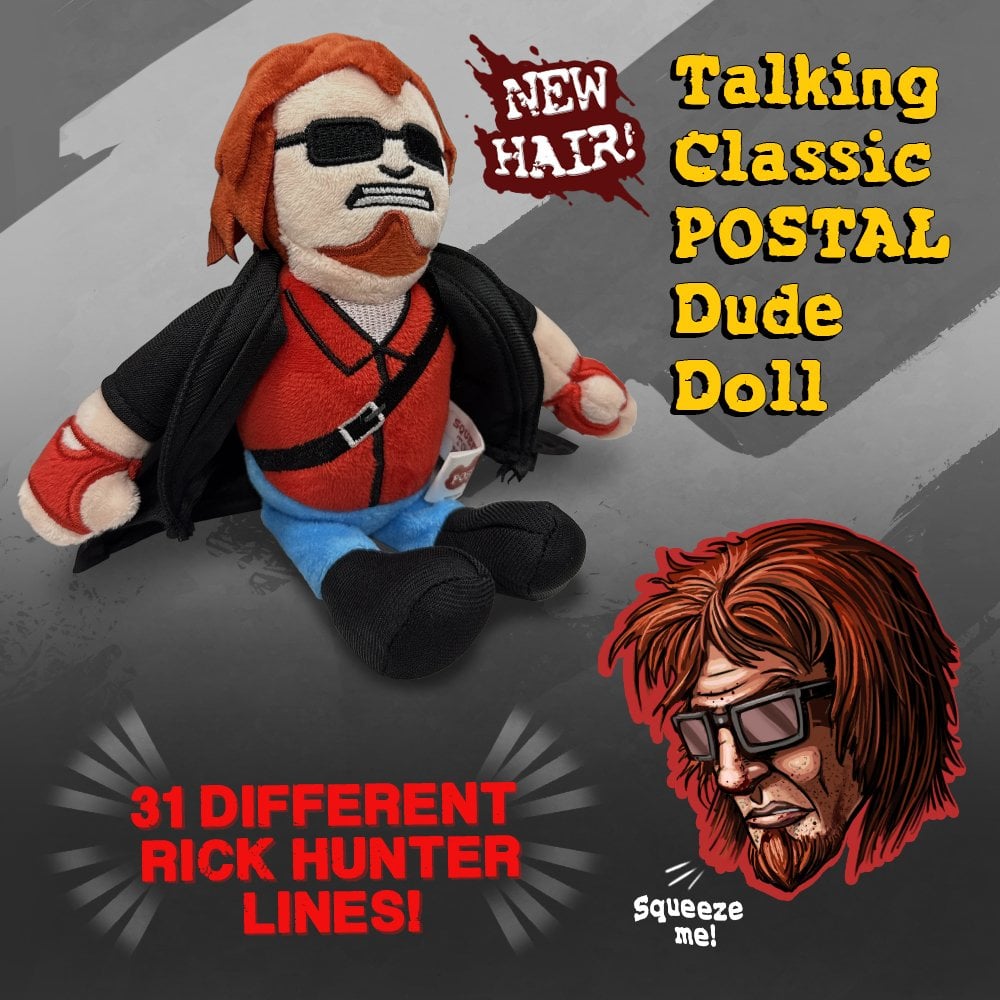 Talking Classic POSTAL Dude Doll - Running With Scissors