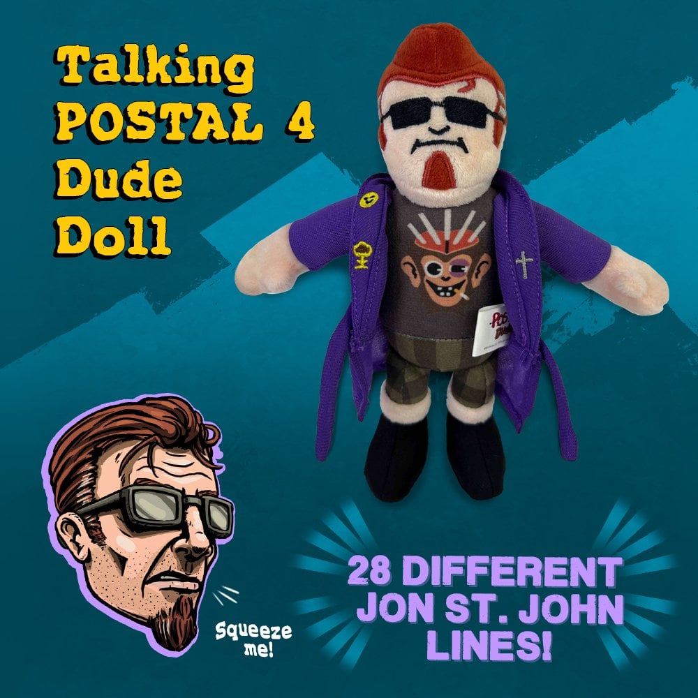 Talking POSTAL 4 Dude Doll - Running With Scissors