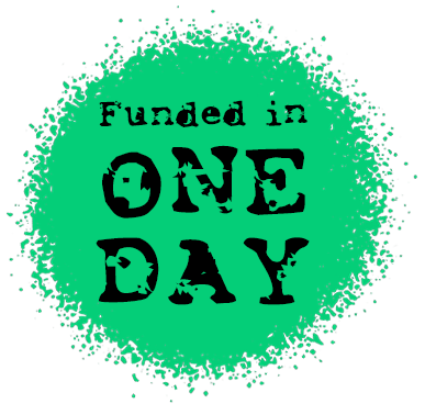 funded in one day badge