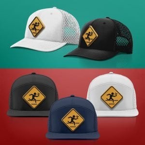 Running With Scissors 3D Logo Flat Bill & Trucker Hat