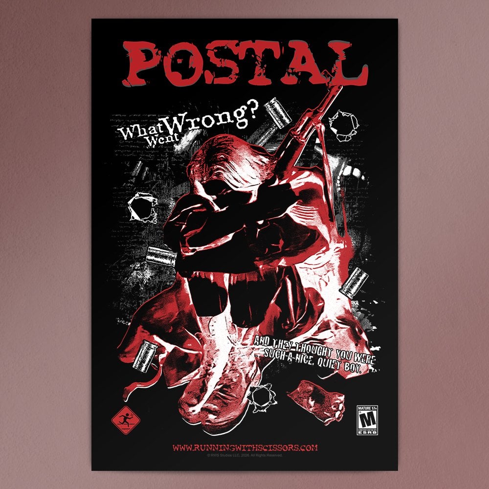 POSTAL 1997 Poster - Running With Scissors